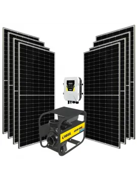 8 adet Güneş Paneli ile Çalışan 2200 Watt Salyangoz Yüzey Pompalı Tarımsal Sulama Paketi