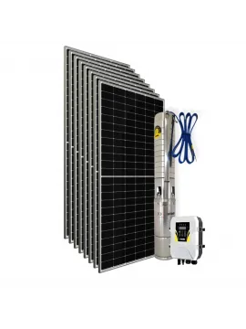 8 adet Güneş Paneli ile Çalışan 2200 Watt Sulama Paketi - Max.120 Metre - Max.11 Ton Su
