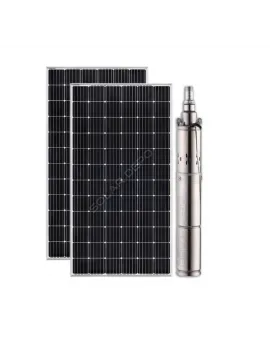 2 adet Güneş Paneli ile Çalışan 60 Volt Sulama Paketi - Max.110 Metre - Max.2m³ Su