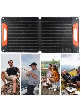 Hegel 100 Watt Portatif Güneş Paneli - Kamp Karavan ve Acil Durumlar İçin Vazgeçilmez Güç Kaynağı