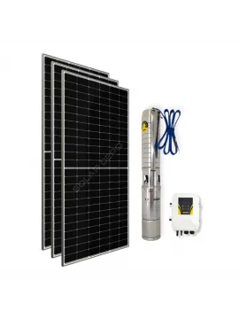 3 adet Güneş Paneli ile Çalışan 72 Volt Sulama Paketi - Max.90 Metre - Max.4m³ Su