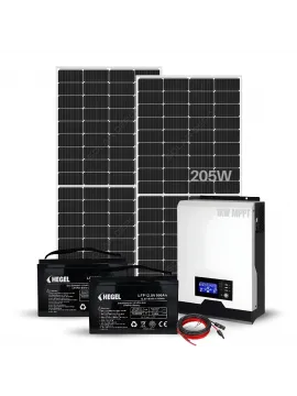 Küçük Bağ Evleri İçin Güneş Enerjisi Paketi - Mini Buzdolabı ve Aydınlatma İçin İdeal