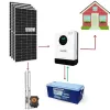 Lityum Akülü Solar Pompalı Bağ Evi Paketi - Buzdolabı + TV+ Aydınlatma + 110V Dalgıç Pompa