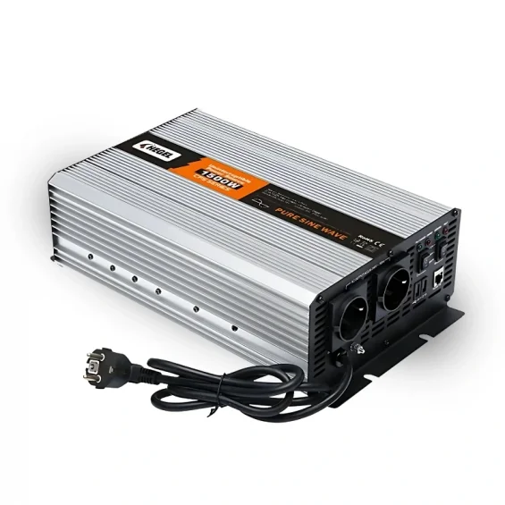 Hegel 1.5KW 1500 Watt 12 Volt Tam Sinüs Karavan İnverteri - Şebekeden Şarjlı