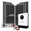Minimalist Yaşam Alanı için Buzdolabı + TV + Aydınlatma Lityum Akülü Solar Paket