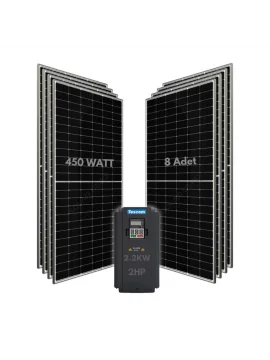 1.5KW 2HP 3Faz 380V Güneş Paneli ile Dalgıç Pompa Sistemi