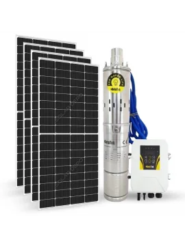 4 Adet Güneş Paneli ile Çalışan Hegel 96 Volt Dc Pompalı Sulama Paketi - Max.90 Metre - Max.7.5 Ton Su