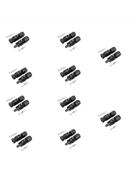 4-6mm Solar Kablo Uyumlu 1500V MC4 Güneş Paneli Bağlantı Konnektör Seti - 10 Adet
