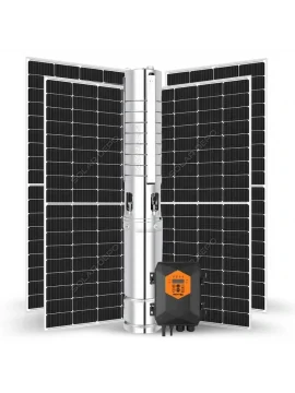 Uygun Fiyatlı 110 Volt 95m Basma Aküsüz Güneş Panelli Dalgıç Pompa