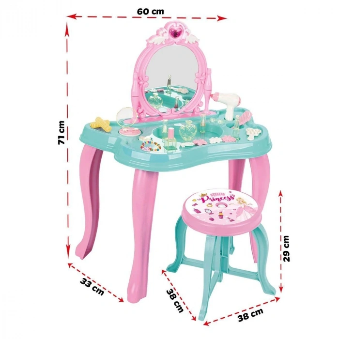 06 048 Pilsan Sihirli Kelebek Makyaj Masası Pembe