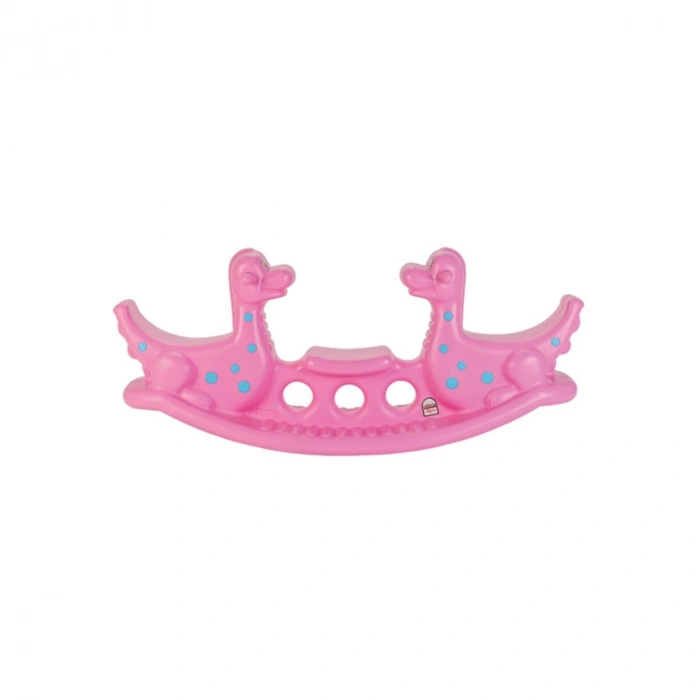 06 147P DİNO TAHTEREVALLİ BEBEK PEMBE