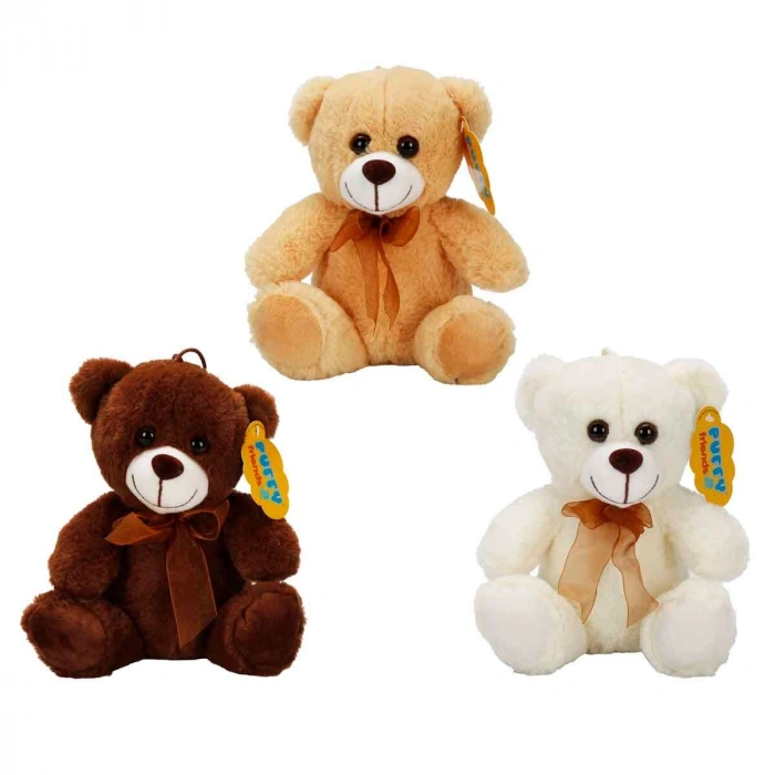 0998 SUN-JHN-PFF-SK PELUŞ AYI OTURAN KURDELELİ 21CM 2R