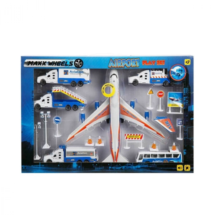 1012381 SUN YFN MXX OYUN SET HAVAALANI UÇAKLI SES IŞIKLI BYK MV