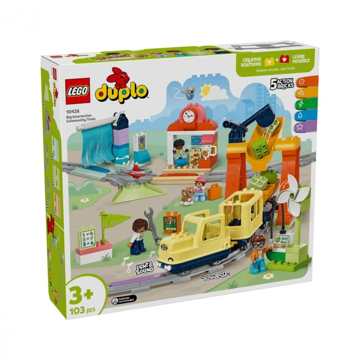 10428 Lego Duplo  Büyük İnteraktif Mahalle Treni 103 parça +3 yaş