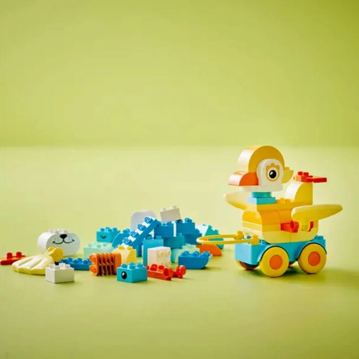 10448 Lego Duplo 3ü1 Arada Tekerlekli Hayvanlar 58 parça +2 yaş