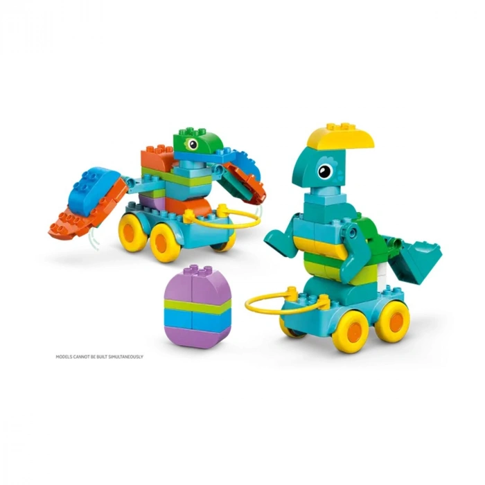 10451 Lego Duplo 3ü1 Arada Tekerlekli Dinozorlar 103 parça +3 yaş