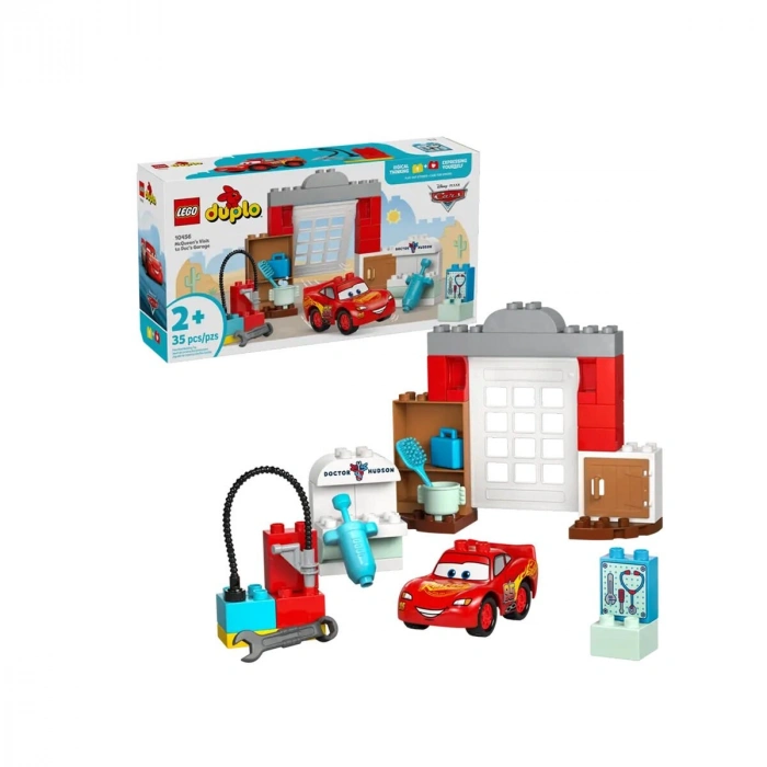 10456 Lego Duplo McQueenin Docun Garajını Ziyareti 35 parça +2 yaş