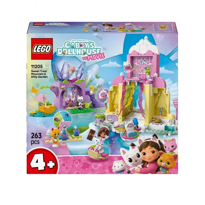 11205 Lego Gabbys Dollhouse Şekerleme Dağı ve Kedi Bahçesi 263 parça +4 yaş