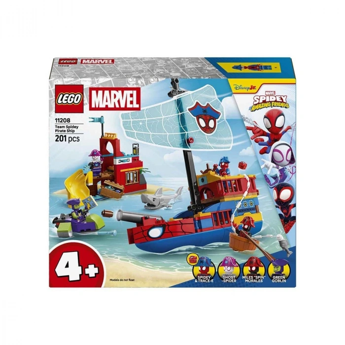 11208 Lego Spidey Spidey Takımı Korsan Gemisi 201 parça +4 yaş