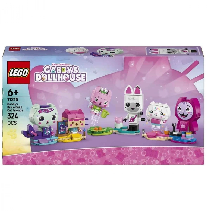 11215 Lego Gabbynin Brick-Built Kedi Arkadaşları 324 parça +6 yaş