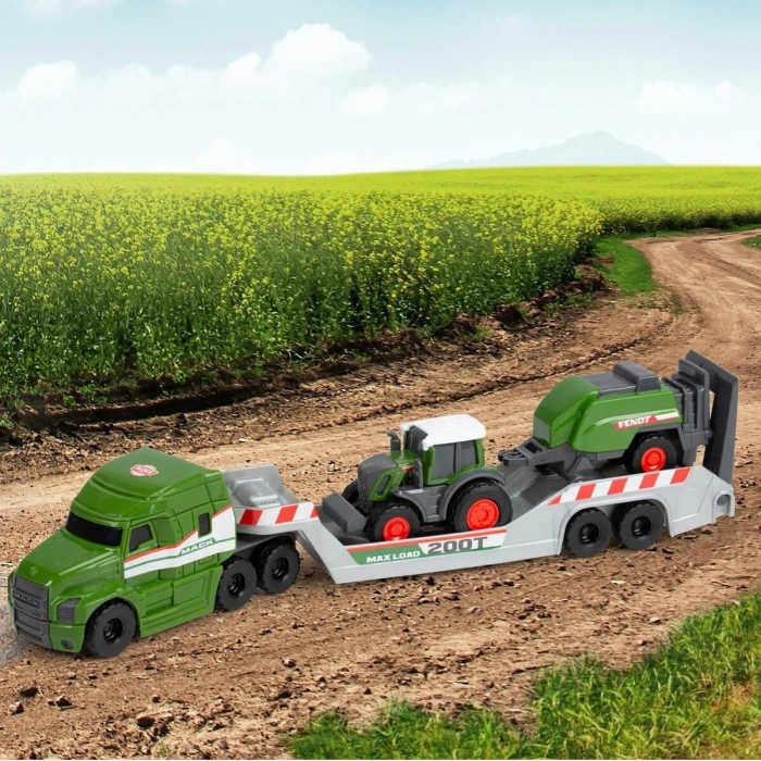 203735006 Fendt Micro Farm Truckfreewheel Mack Truck trailer with Fendt tract