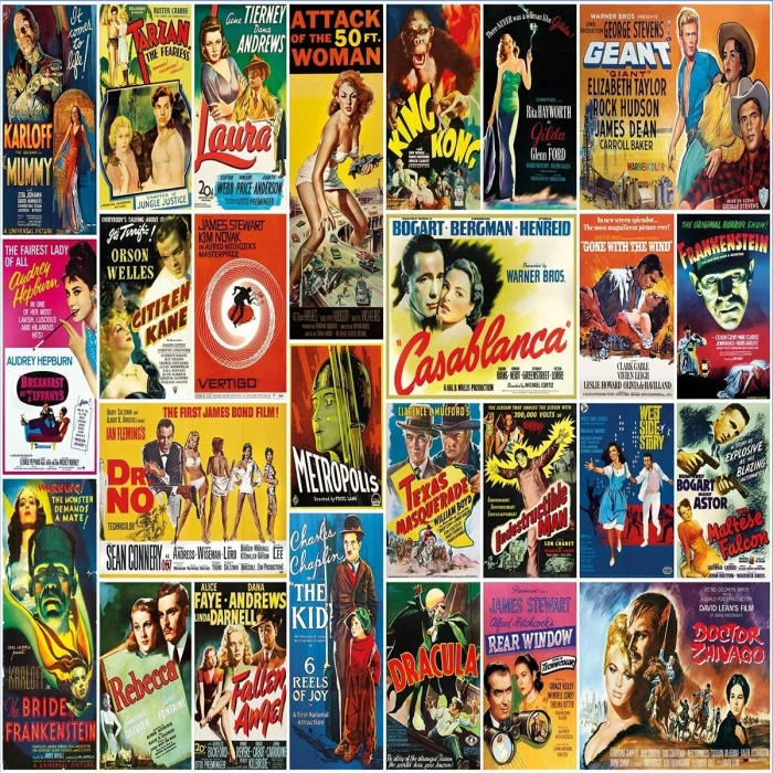 20759 PUZLE 1000 VİNTAGE MOVİE POSTERS