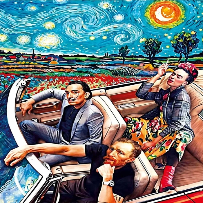 20823 PUZZLE 1000 Starry Night of Art