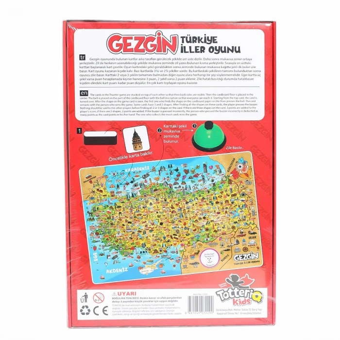 2290 Gezgin Türkiye İller Oyunu -Tottreiq