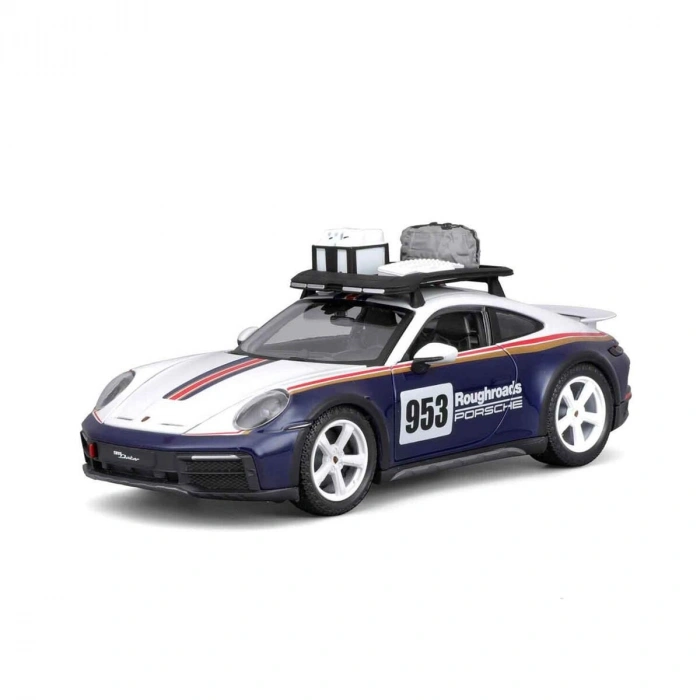 28029 Burago 1:24 Porsche 911 Dakar Model Araba -Sunman