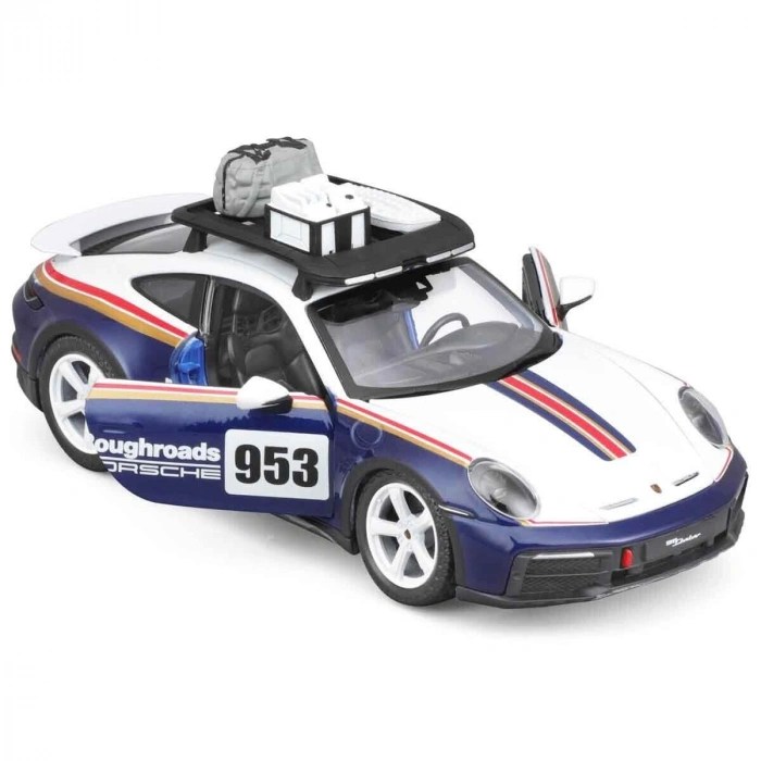 28029 Burago 1:24 Porsche 911 Dakar Model Araba -Sunman