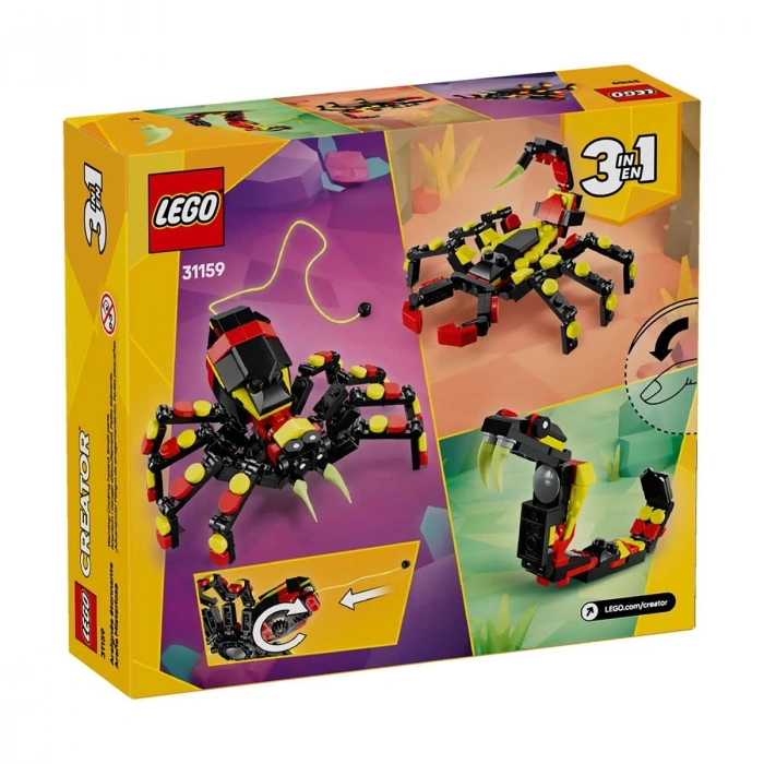 31159 Lego Creator 3in1 - Şaşırtıcı Örümcek 153 parça +7 yaş
