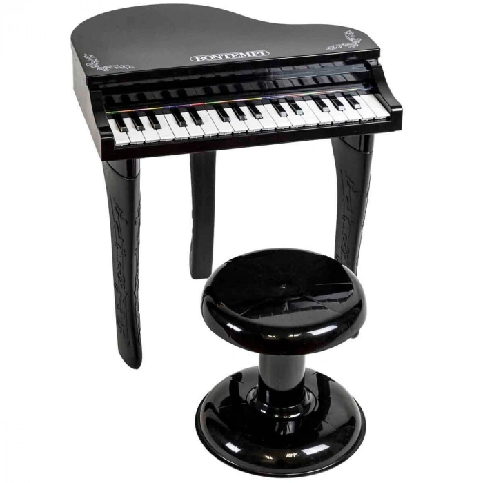 33546 SUN-BNT-PİYANO ELEKTRONİK MİKROFONLU TABURELİ IŞIKLI