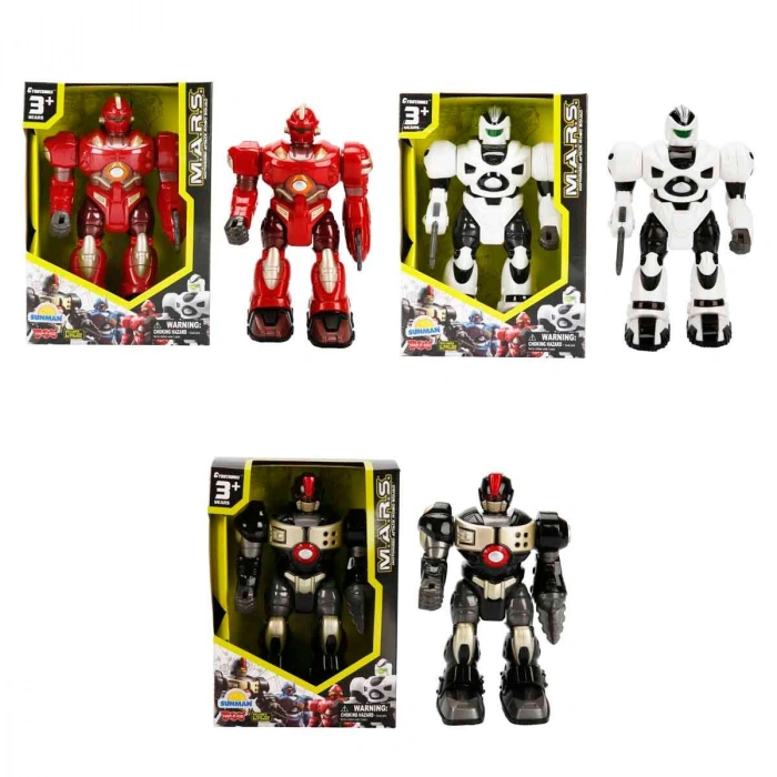 40757 SUN-HPK-ROBOT MARS ROBO SQUAD YÜRÜYEN IŞIK 18CM 3A