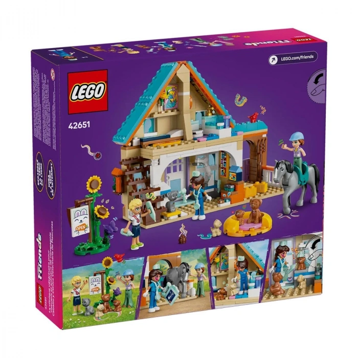 42651 Lego Friends At ve Evcil Hayvan Veteriner Kliniği 428 parça +7 yaş