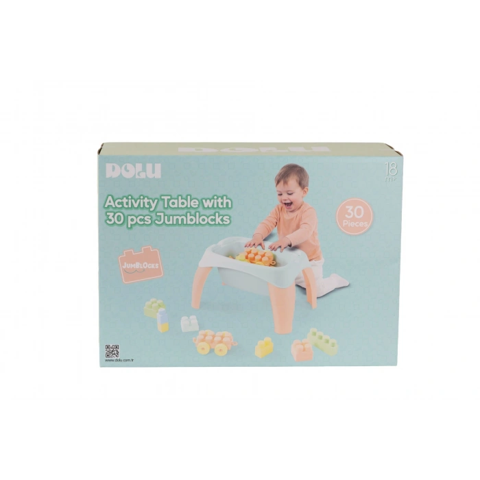 5211 OYUNCAK AKTİVİTE OYUN MASASI 30 PARÇA MEGA BLOK