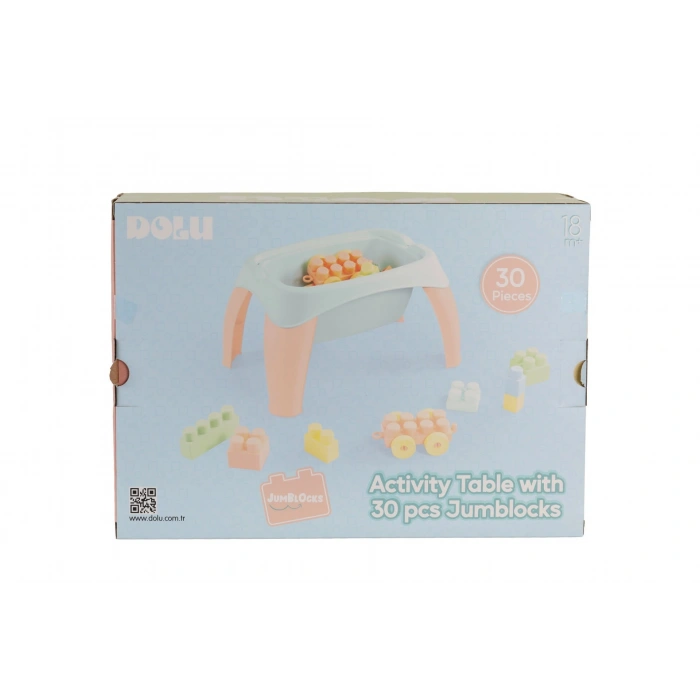 5211 OYUNCAK AKTİVİTE OYUN MASASI 30 PARÇA MEGA BLOK