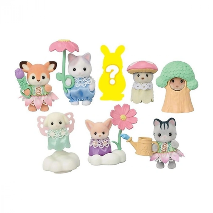5823 Sylvanian Families Bebek Minifigür Çiçek Serisi Tekli Sürpriz Figür +4 yaş