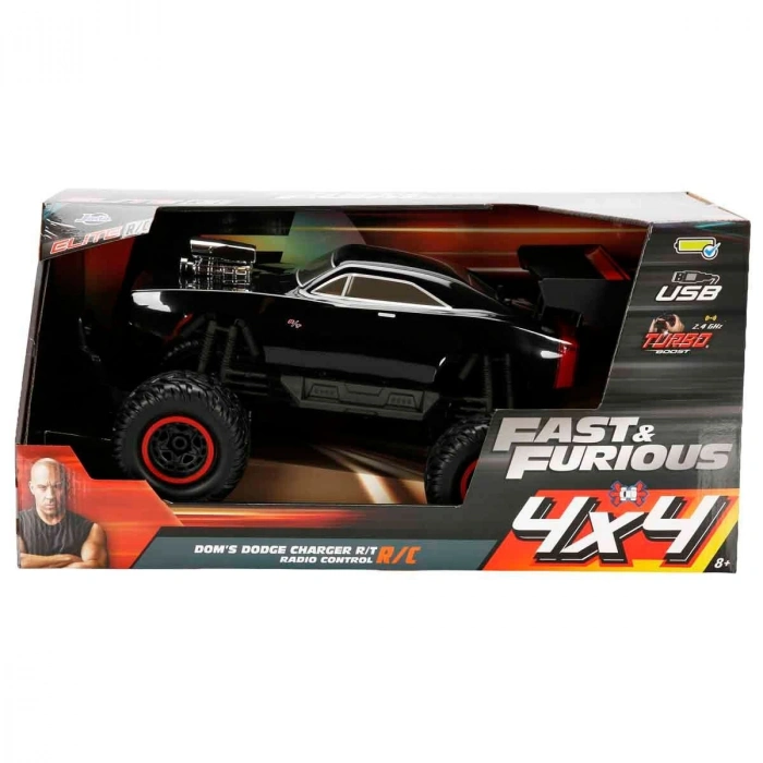 6607 SUN-SIM-JDA-R C ARABA 1 12 FASTFURIOUS DOMS DODGE CHARGER RT 4X4 FF 9 6V