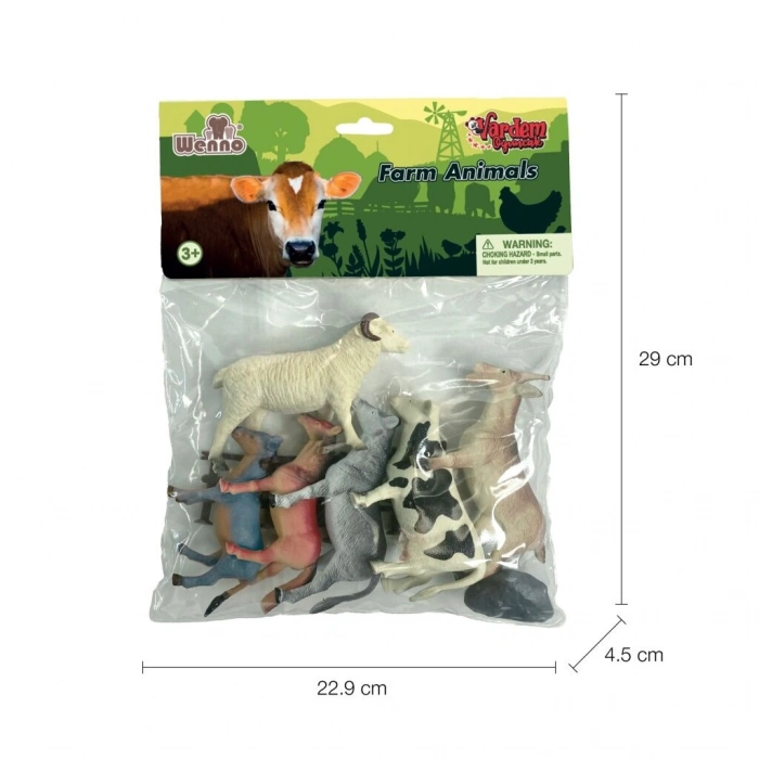 7141,7142,7143 Poşette 10 parça Hayvan Seti