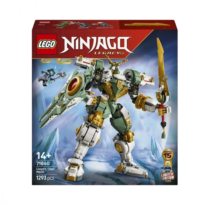 71860 Lego NinjagoLloydun Titan Robotu 15.Yıl Limited Eddition 1293 prç+14 yaş