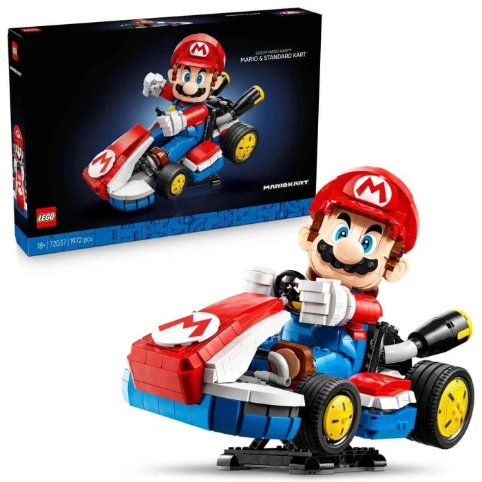 72037 Lego Super Mario Mario Kart -Mario ve Standard Kart 1972 parça +18 yaş