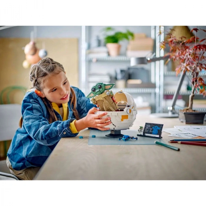 75403 Lego Star Wars - Uçan Bebek Arabalı Grogu 1048 Parça +10 Yaş