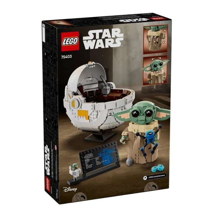 75403 Lego Star Wars - Uçan Bebek Arabalı Grogu 1048 Parça +10 Yaş