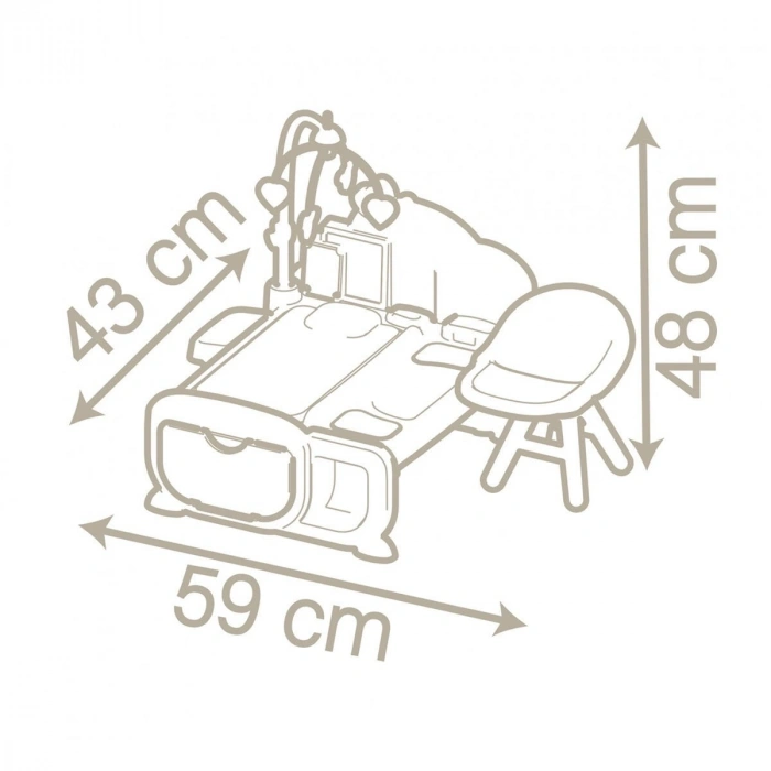 7600220379 Smoby Baby Nurse Nurserie Cocoon - 3ü 1 Arada Bebek Oyun Seti +3 yaş