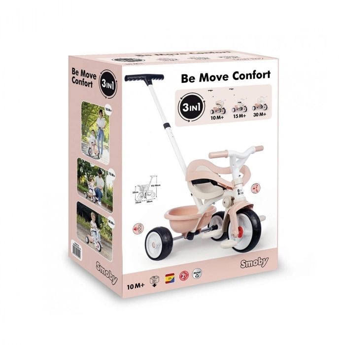 7600740419 Be Move Comfort Tricycle Pink