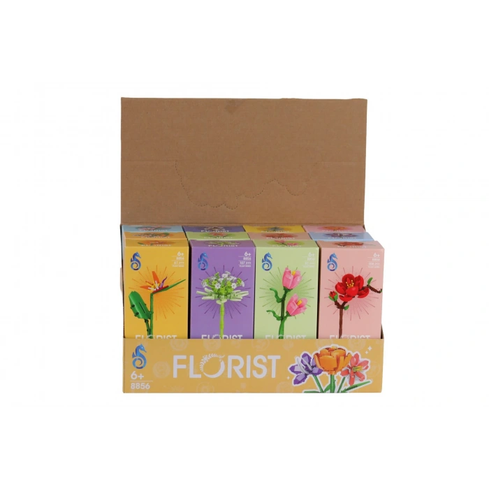 8856 KUTUDA 12Lİ ÇİÇEK LEGO(Belirtilen fiyat, tekli satış için adet fiyatıdır.)