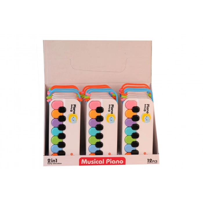 8881-1B DISPLAYDE RENKLİ BEYAZ PİYANO(Belirtilen fiyat, tekli satış için adet fiyatıdır)