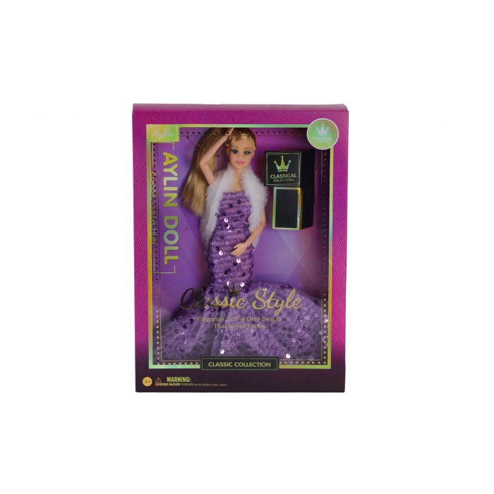 AGH 524 B AYLİN CLASSİC STYLE PULLU ŞALLI