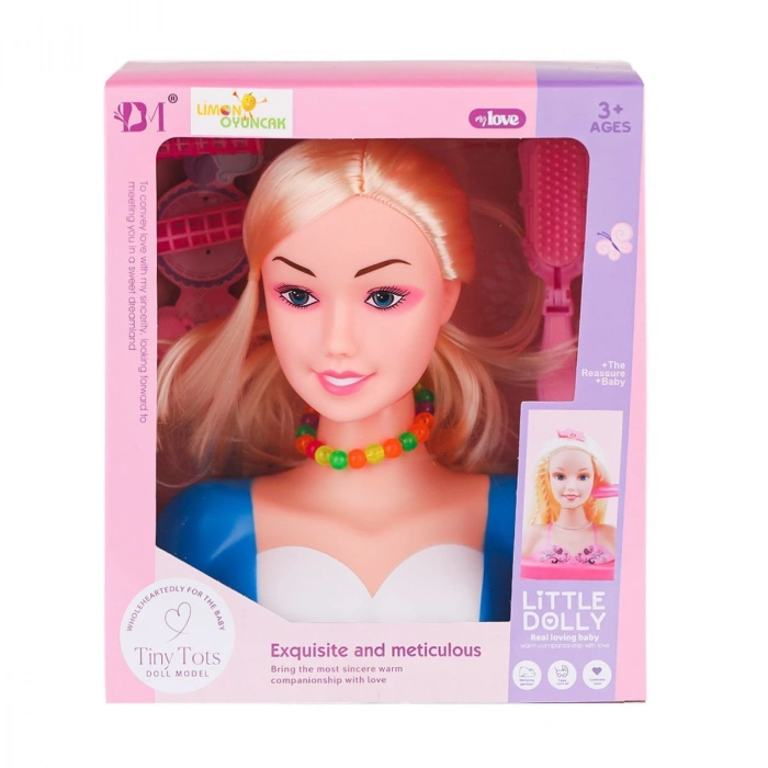 BM3319-1B Little Dolly Model Bebek Yüzü - Limon Oyuncak