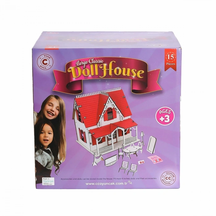 CCY00093 AHŞAP KIRMIZI VİLLA EV